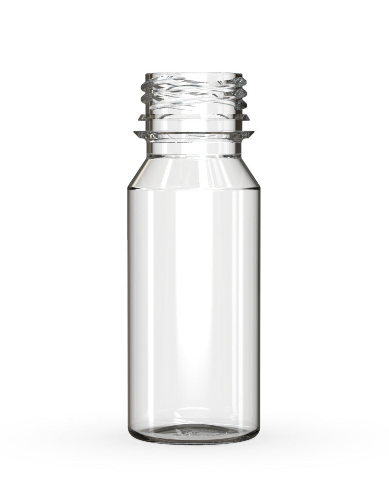 CHUBBY GORILLA | Child Resistant Aviator Shot Bottles Clear | 60mL - w/ Black Lid - 500 Count