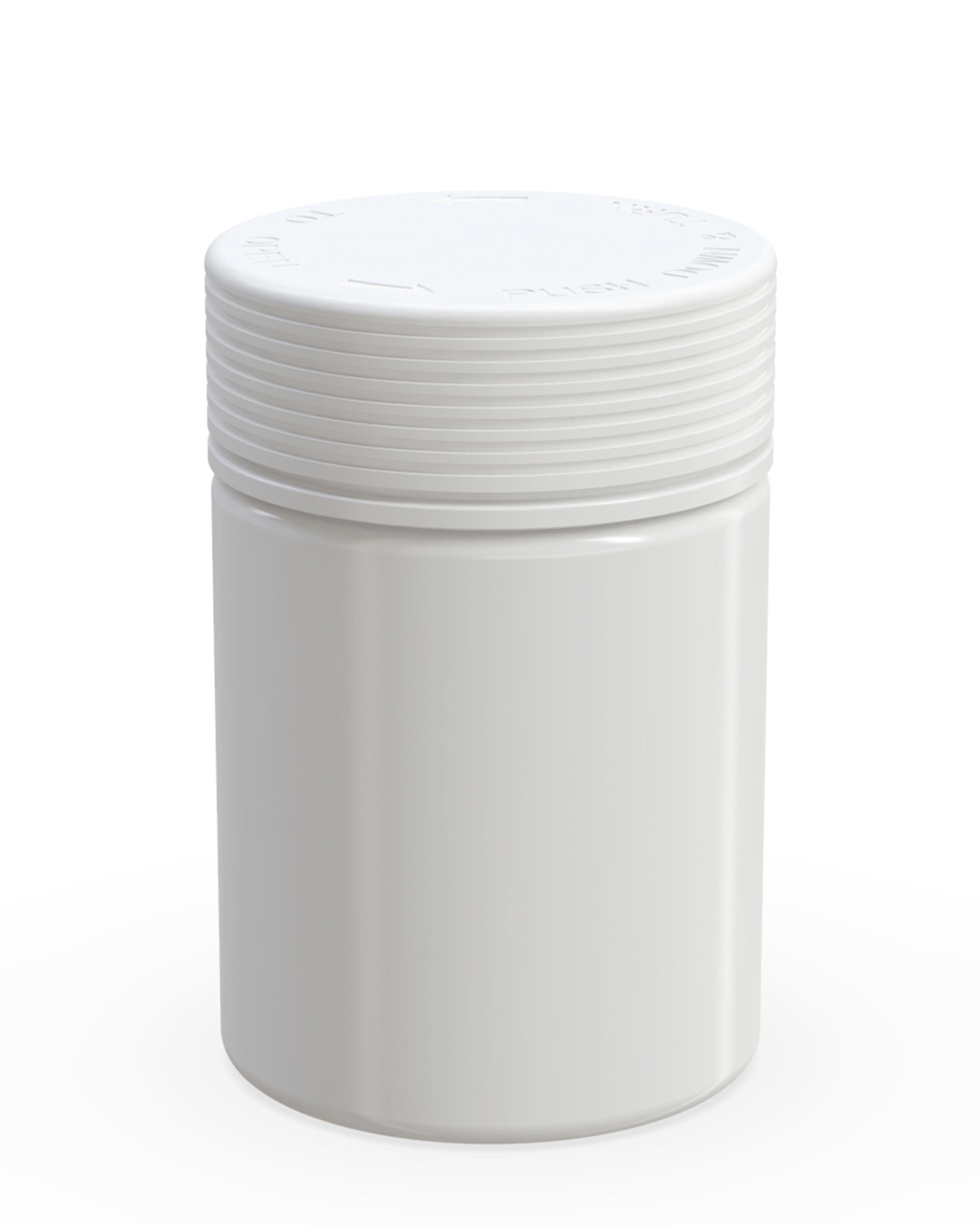 CHUBBY GORILLA | Child Resistant White Plastic Spiral XL Jar w/ White Cap | 92.5mm - 21.5oz - 40 Count