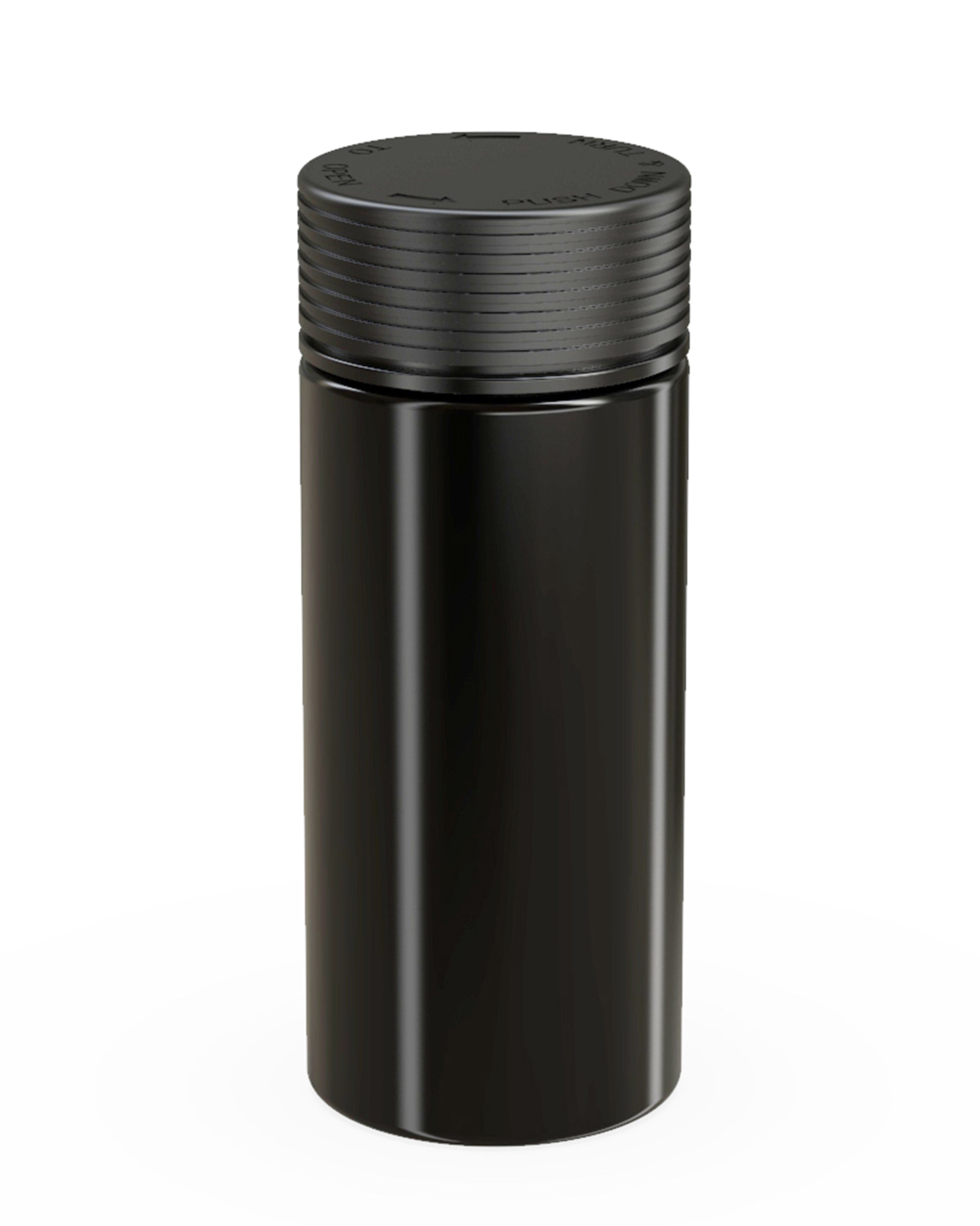 CHUBBY GORILLA | Child Resistant Black Plastic Spiral Jar w/ Black Cap | 55mm - 8oz - 200 Count