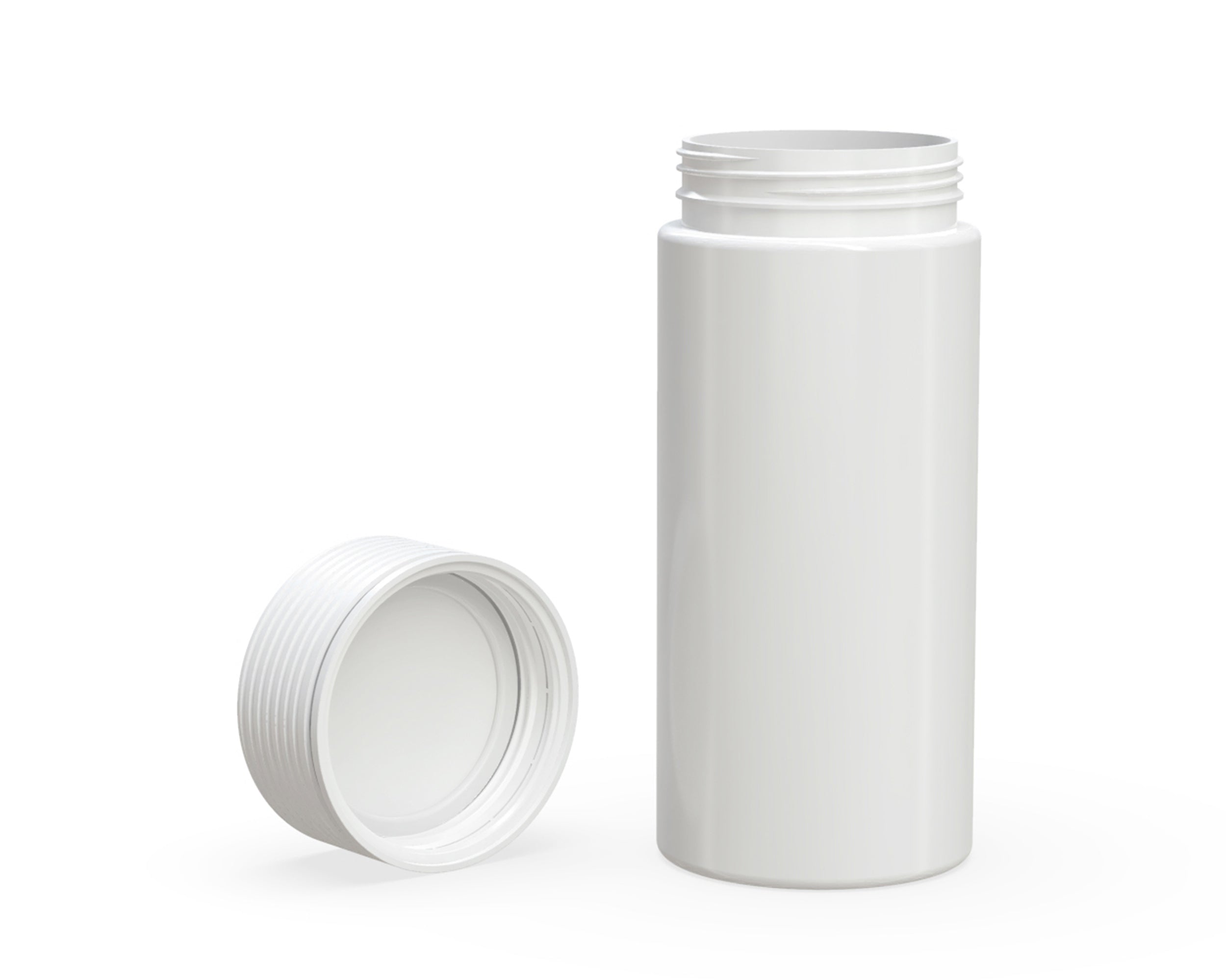 CHUBBY GORILLA | Child Resistant White Plastic Spiral Jar w/ White Cap | 55mm - 8oz - 200 Count