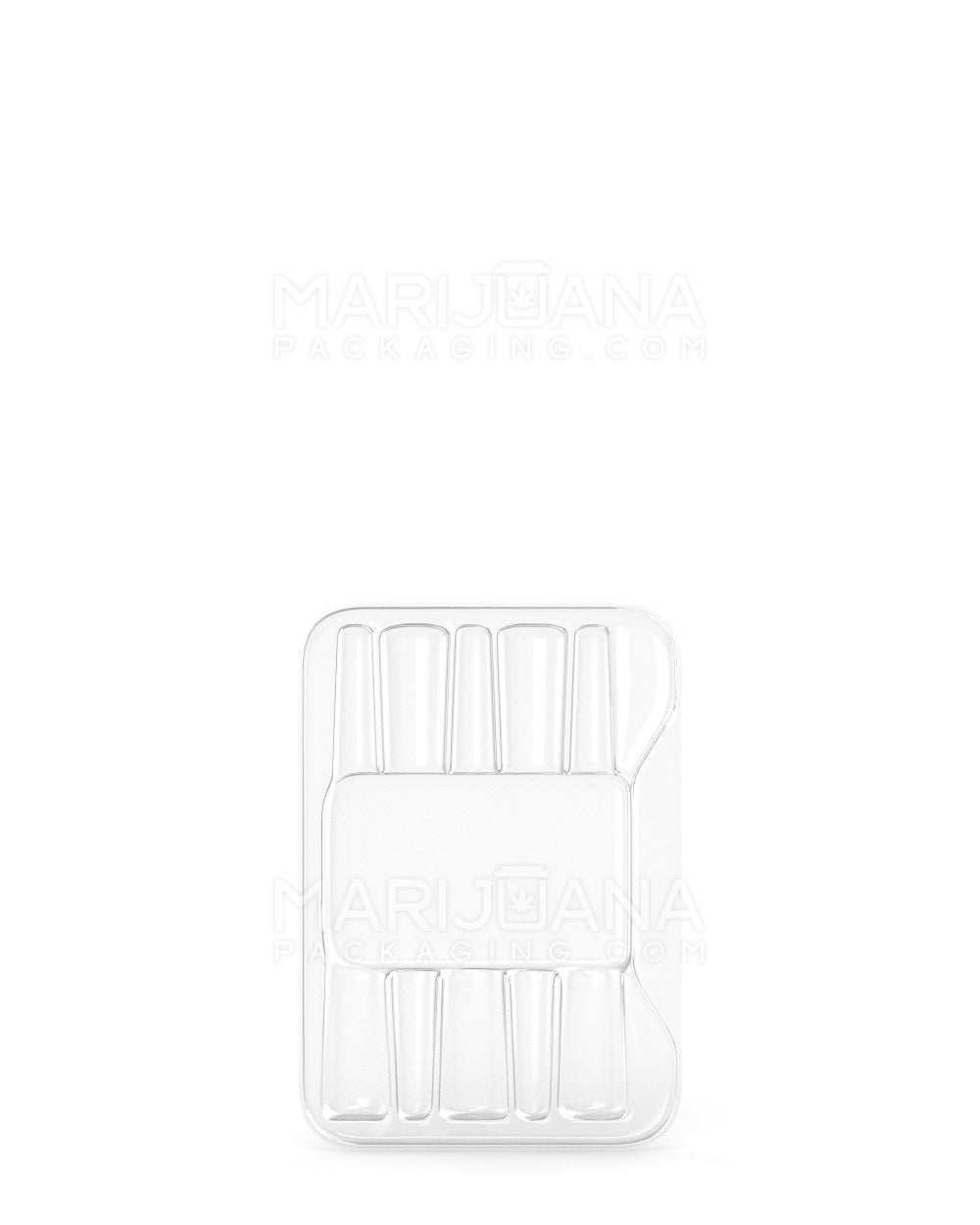 Pre-Roll Box Insert Tray for 5 Mini Pre Rolled Cones | 70mm - Clear Plastic | Sample