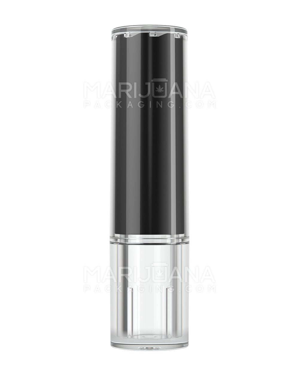 Child Resistant Vape Cartridge Tube w/ Black Plastic Insert | 80mm - Black | Sample