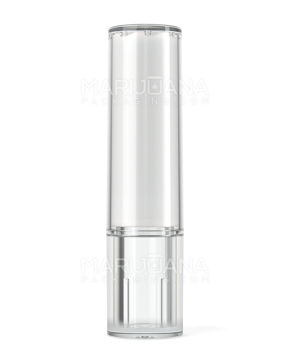 Child Resistant Vape Cartridge Tube w/ White Plastic Insert | 80mm - White | Sample