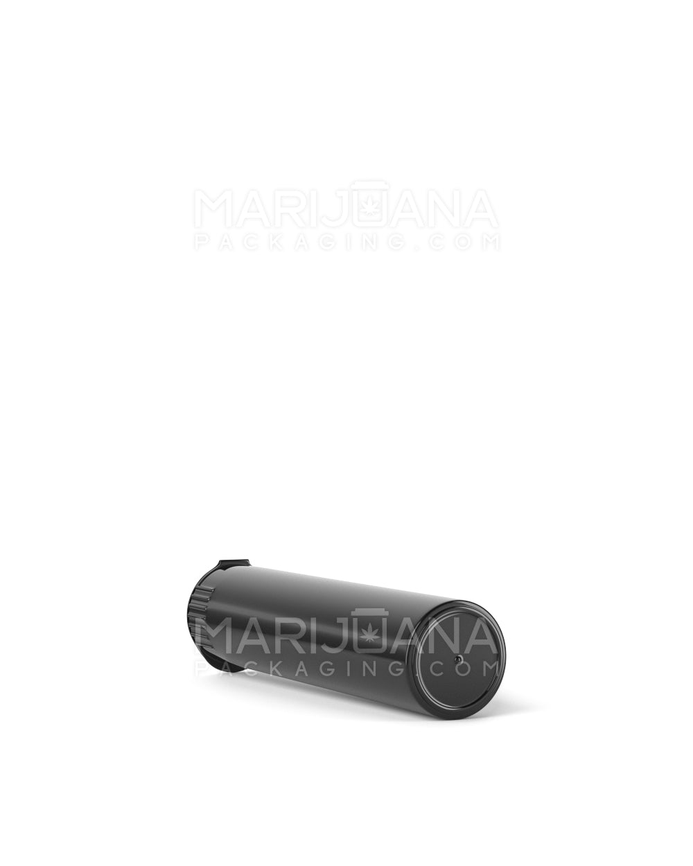 Child Resistant | Pop Top Opaque Plastic Pre-Roll Tubes (Open) | 78mm - Black - 1200 Count