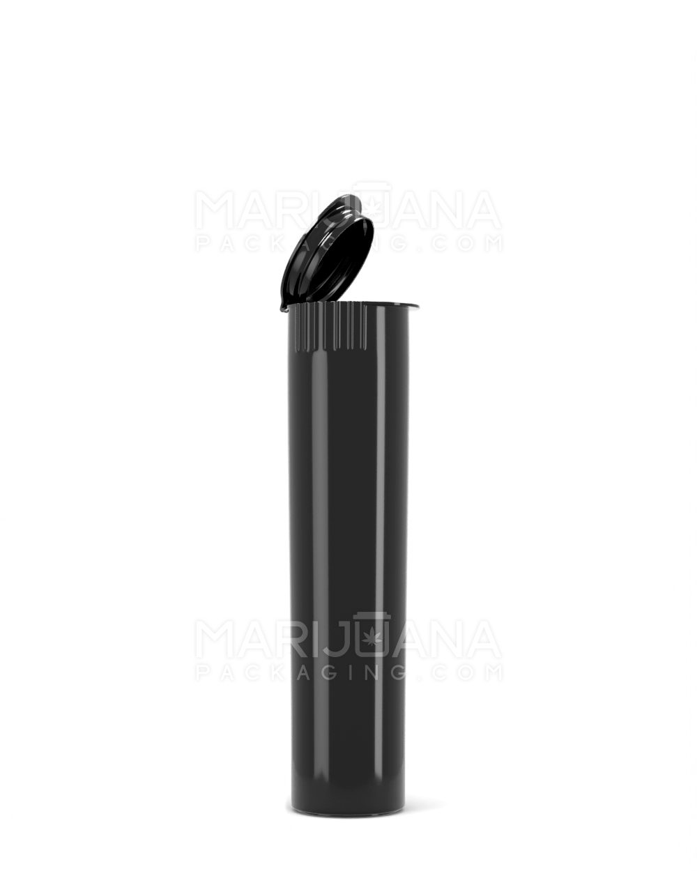 Child Resistant Pop Top Opaque Plastic Pre-Roll Tubes | 80mm - Black | Sample