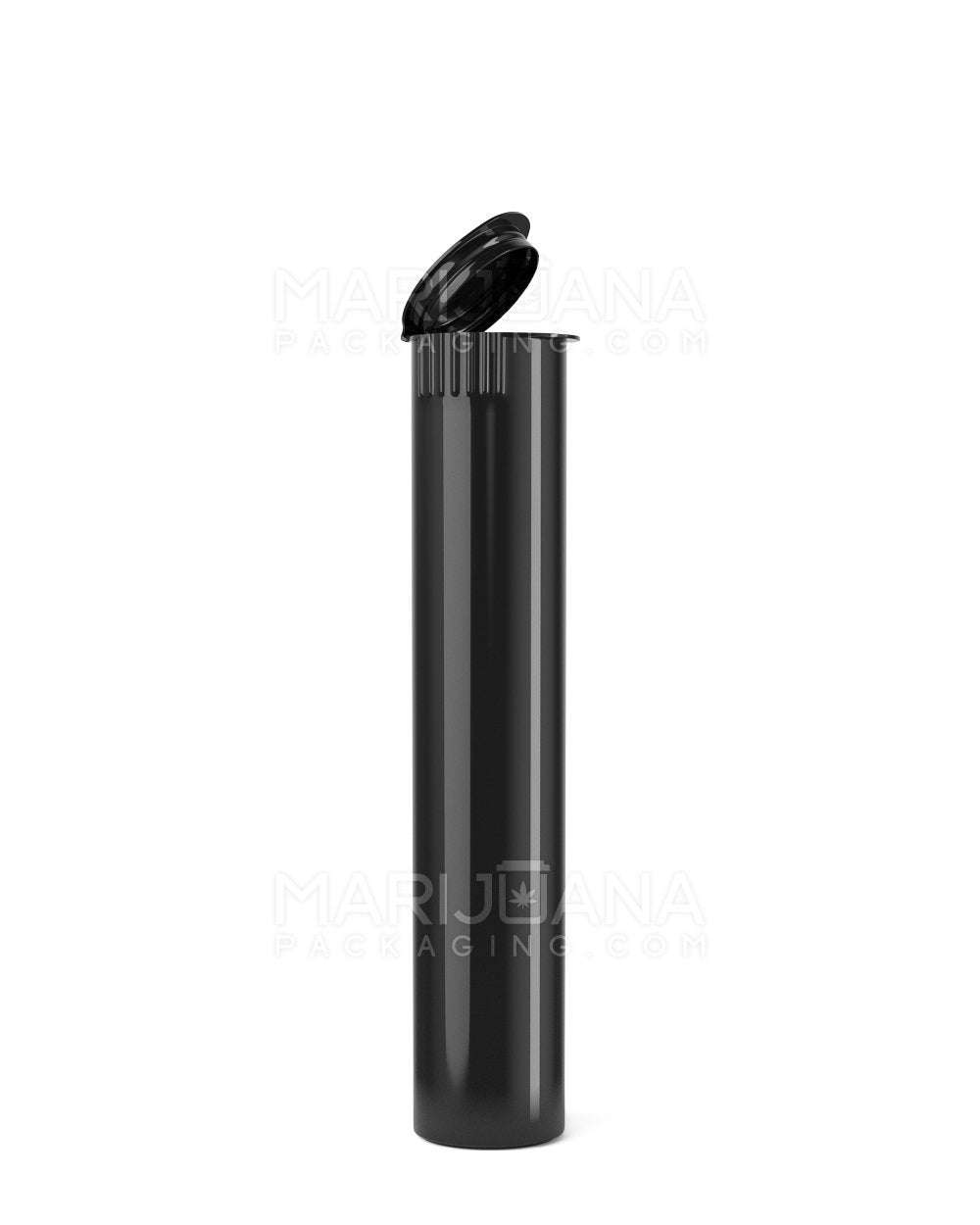 Child Resistant Pop Top Opaque Plastic Pre-Roll Tubes | 98mm - Black | Sample