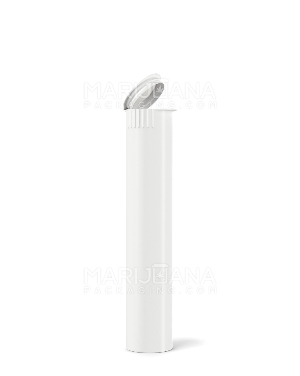 Child Resistant & Sustainable | 100% Biodegradable Pop Top Plastic Pre-Roll Tubes | 95mm - White - 1000 Count