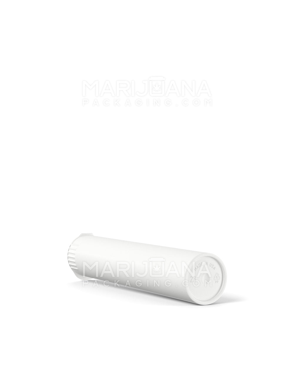 Child Resistant & Sustainable | 100% Biodegradable Pop Top Plastic Pre-Roll Tubes | 95mm - White - 1000 Count