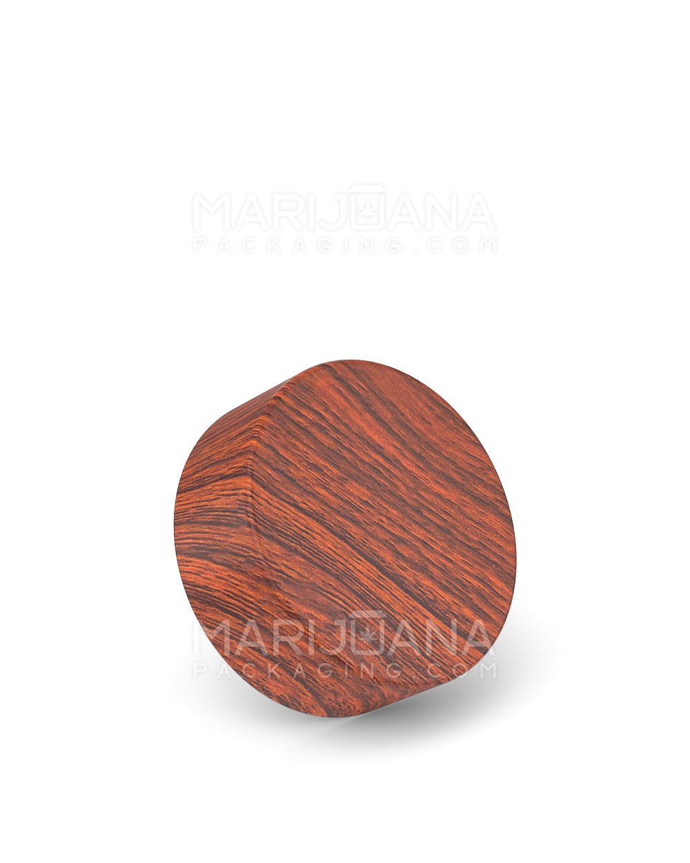 Child Resistant Flat Push Down & Turn Plastic Caps w/ Foam Liner | 38mm - Redwood | Sample