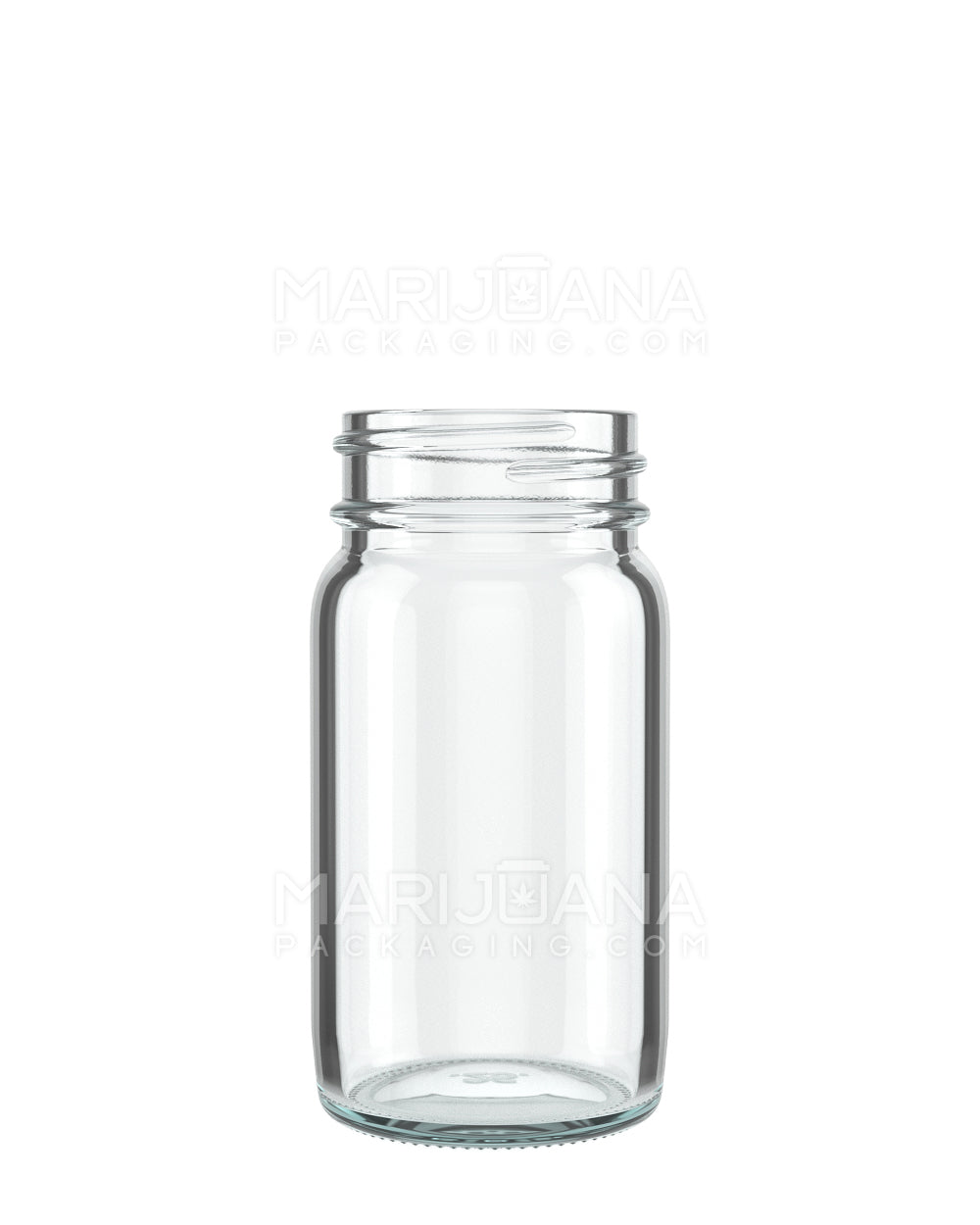 Wide Mouth Straight Sided Clear Glass Jars for Pre-Rolls | 38mm - 2oz | Sample