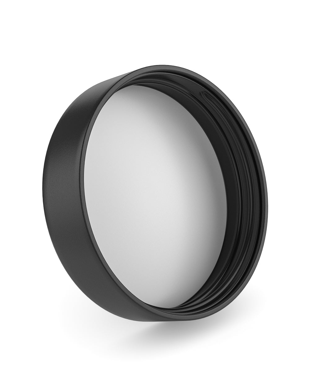 Child Resistant | Push Down & Turn Plastic PCR Caps w/ Foam Liner | 78mm - Semi Gloss Black - 48 Count