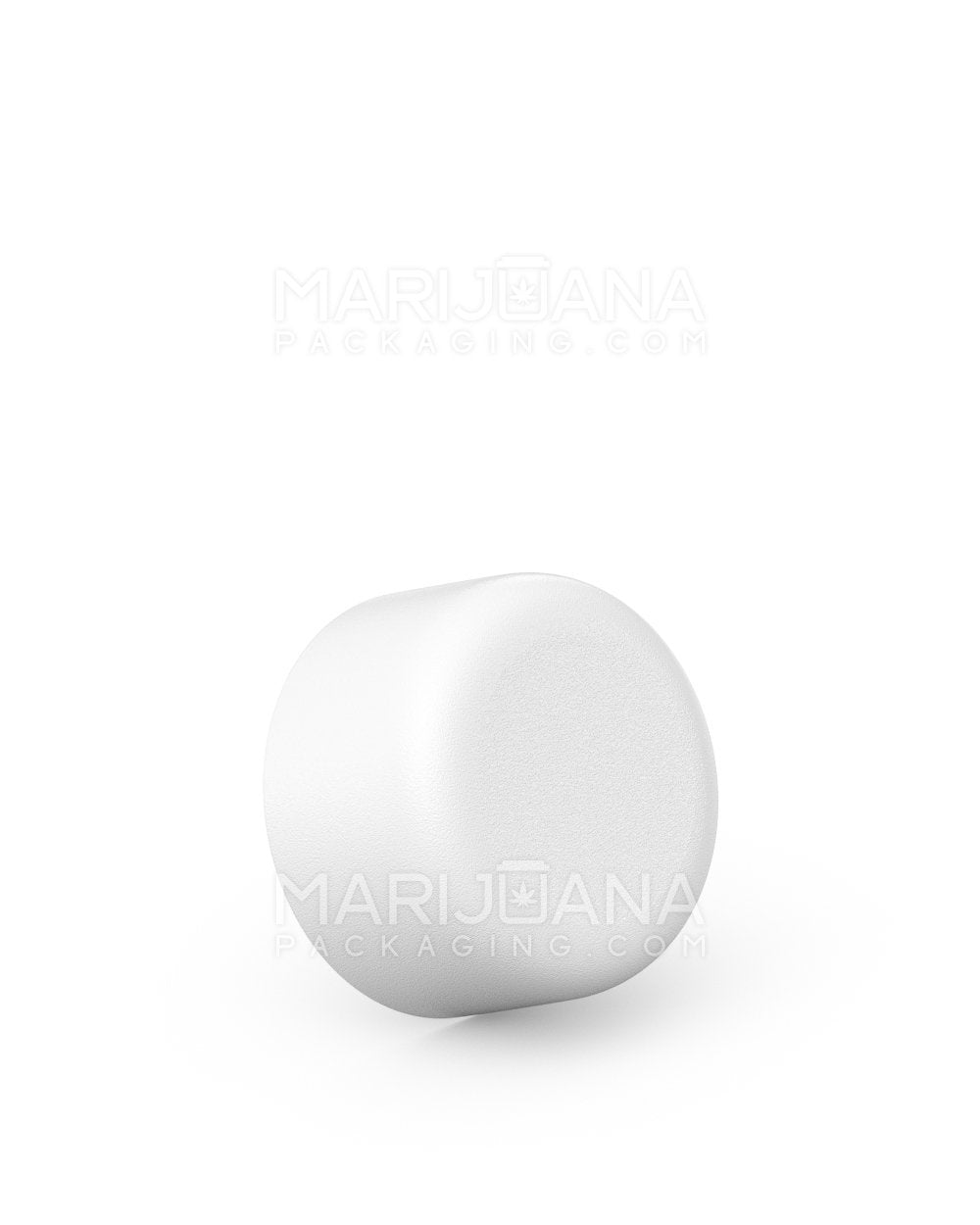 Child Resistant Smooth Push Down & Turn Plastic Caps | 28mm - Matte White | Sample