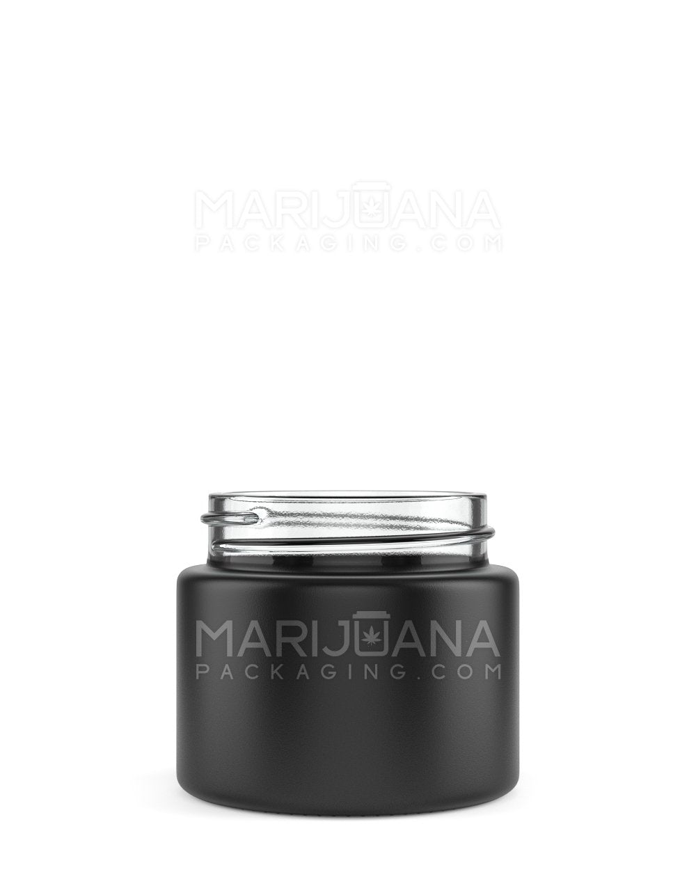 Straight Sided Matte Black Glass Jars | 50mm - 2oz | Sample