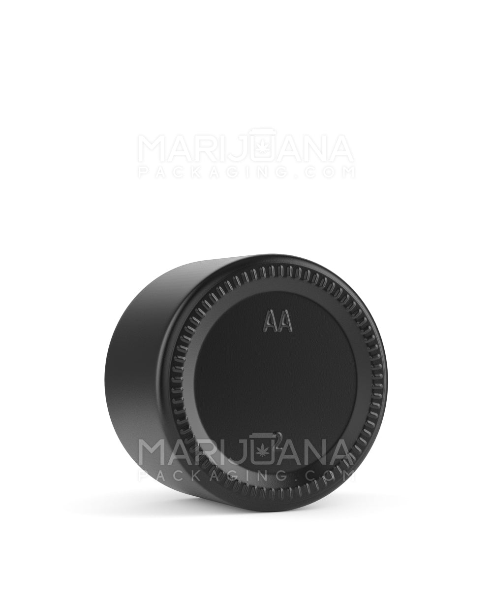 Straight Sided Matte Black Glass Jars | 50mm - 2oz - 200 Count