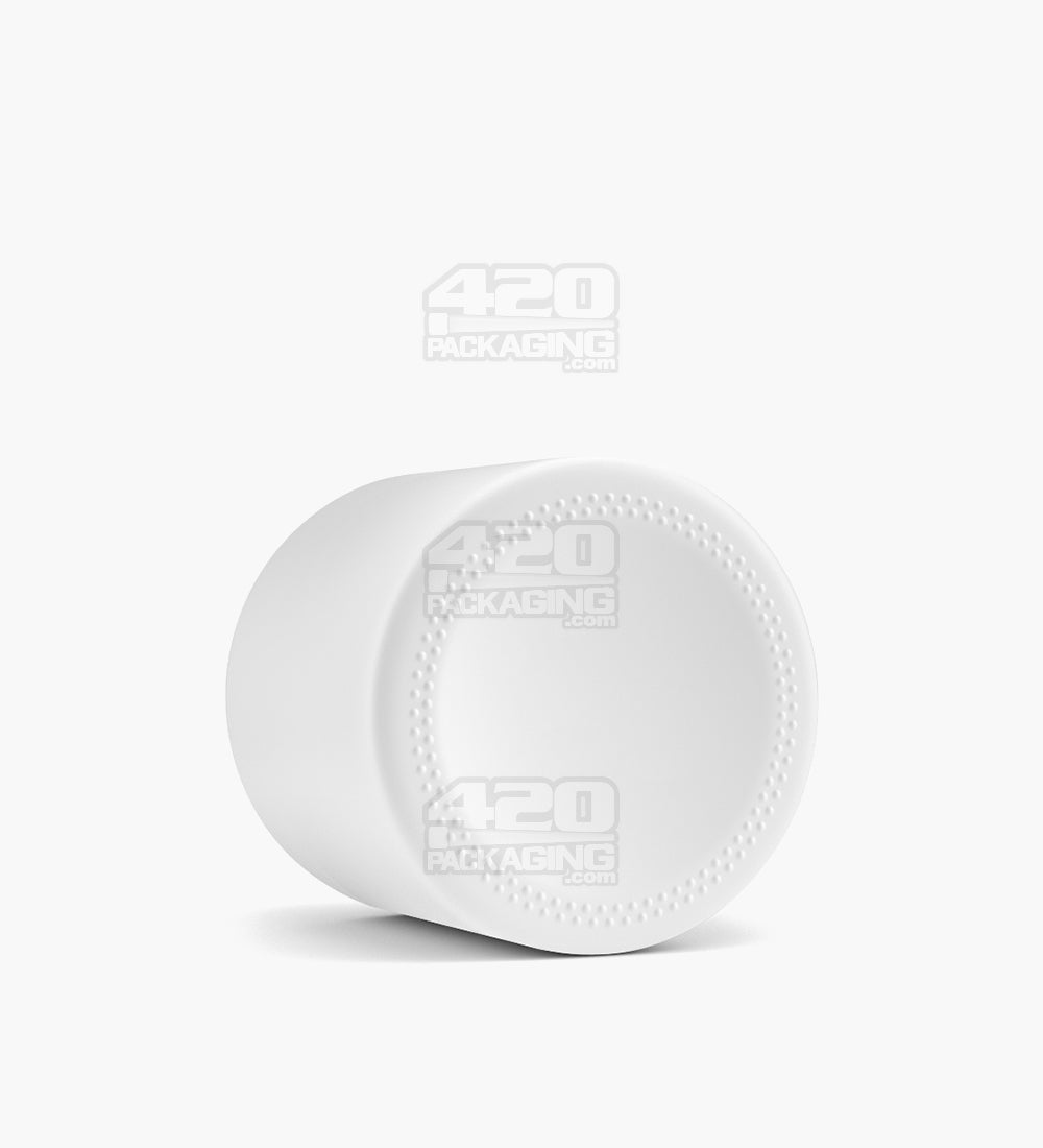 50mm Straight Sided Matte White 3oz Glass Jar 100/Box - 4