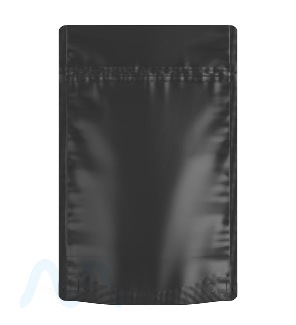 Tamper Evident Matte Black Vista PCR Mylar Bags (No Tear Notch) | 6in x 9.3in - 28g | Sample