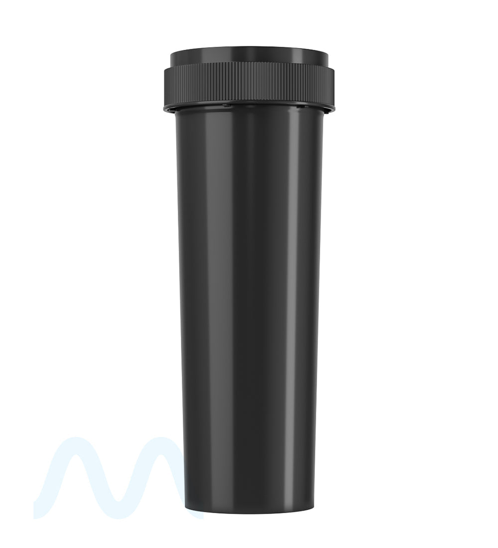 Child Resistant Black Reversible PCR Cap Vials | 60dr - 14g | Sample