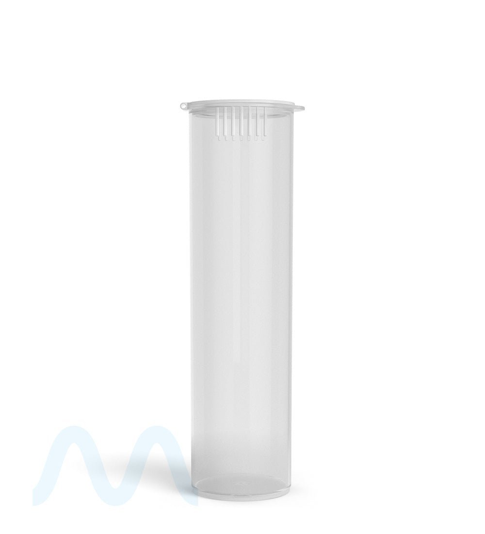 Child Resistant King Size Pop Top Wide Multi-Pre-Roll Plastic Pre-Roll PCR Tubes | 116mm - Clear | Sample