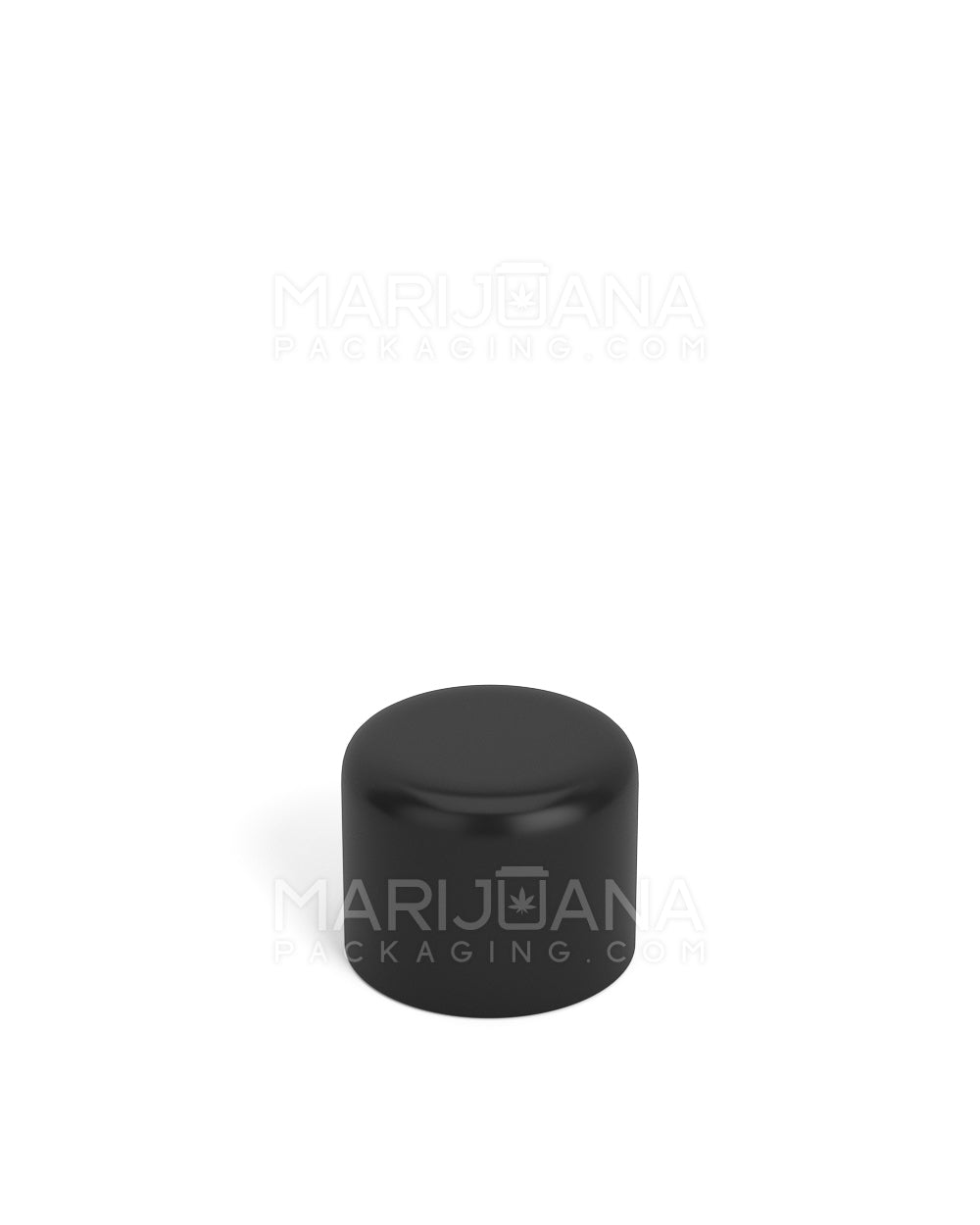 Black dome 18mm cap, top view