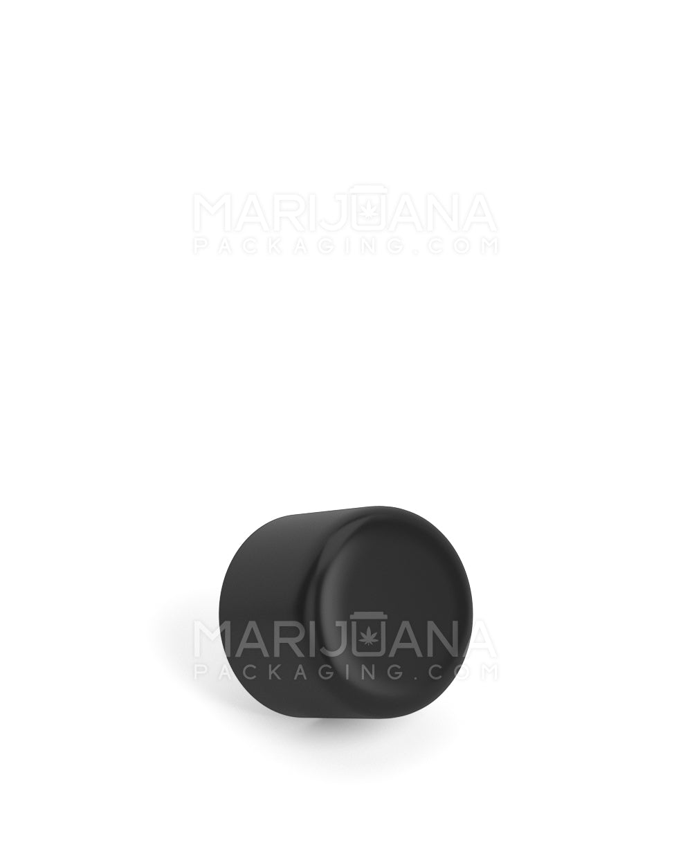 Black matte dome 18mm cap, side view