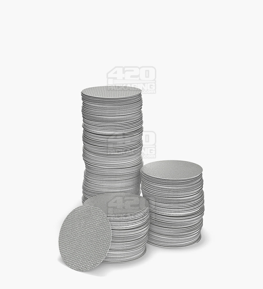 38mm Tamper Evident Induction Heat Seal Aluminum Foil Cap Liners 500/Box - 7