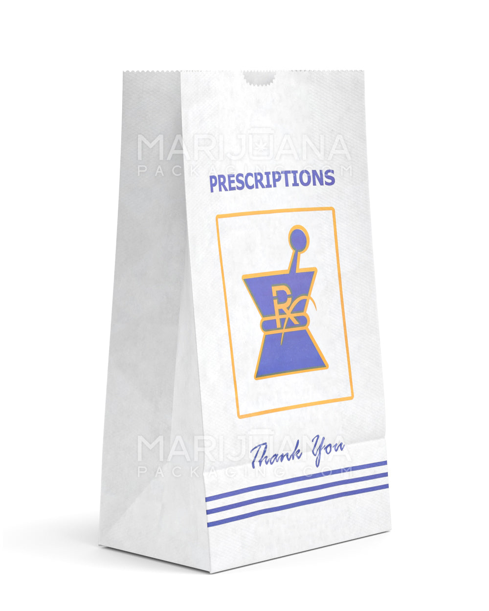 Pharmacy Prescription Bags | X Large - Kraft | Sample
