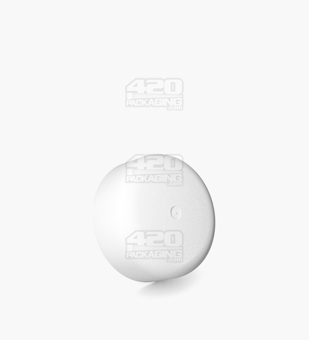 Child Resistant | Smooth Push Down & Turn Plastic Caps w/ Foam Liner | 28mm - Matte White - 504 Count