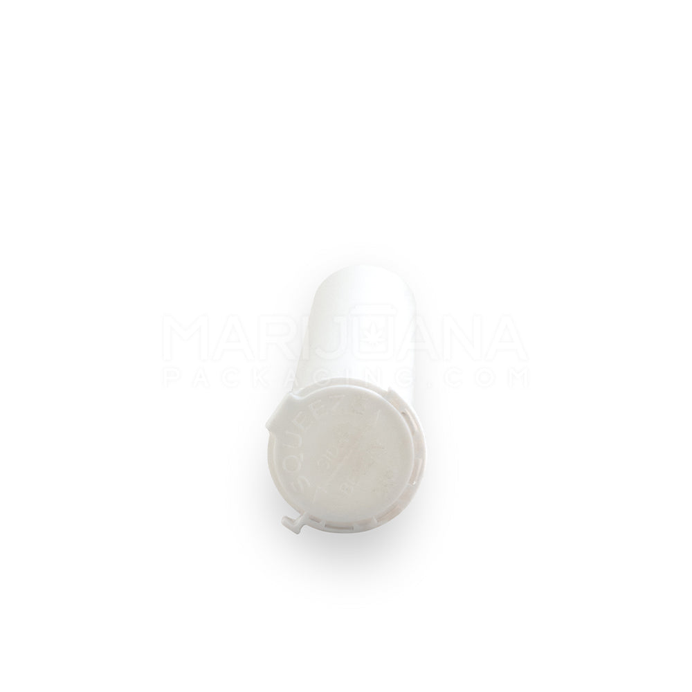 Child Resistant & Tamper Evident | Pop Top Plastic Pre-Roll Tubes | 116mm - White - 1000 Count