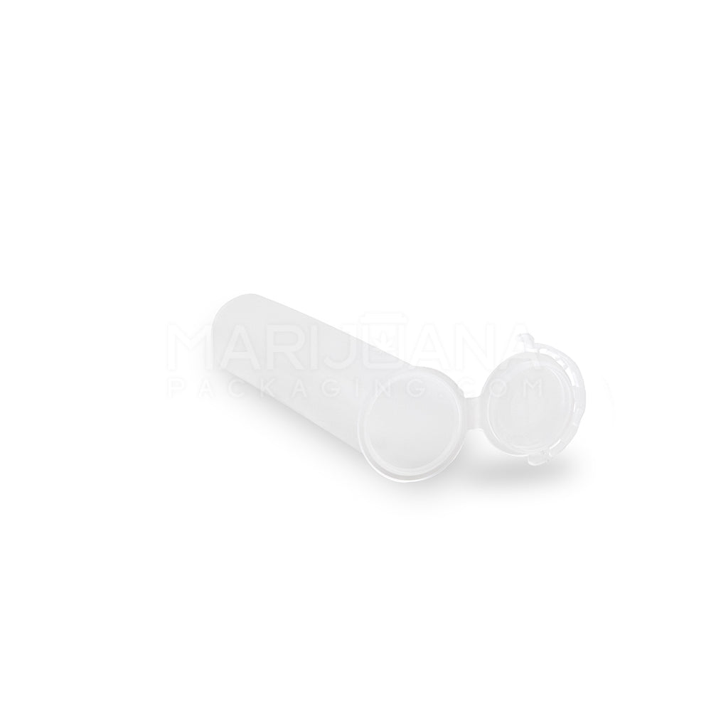 Child Resistant & Tamper Evident | Pop Top Plastic Pre-Roll Tubes | 98mm - Clear - 1000 Count
