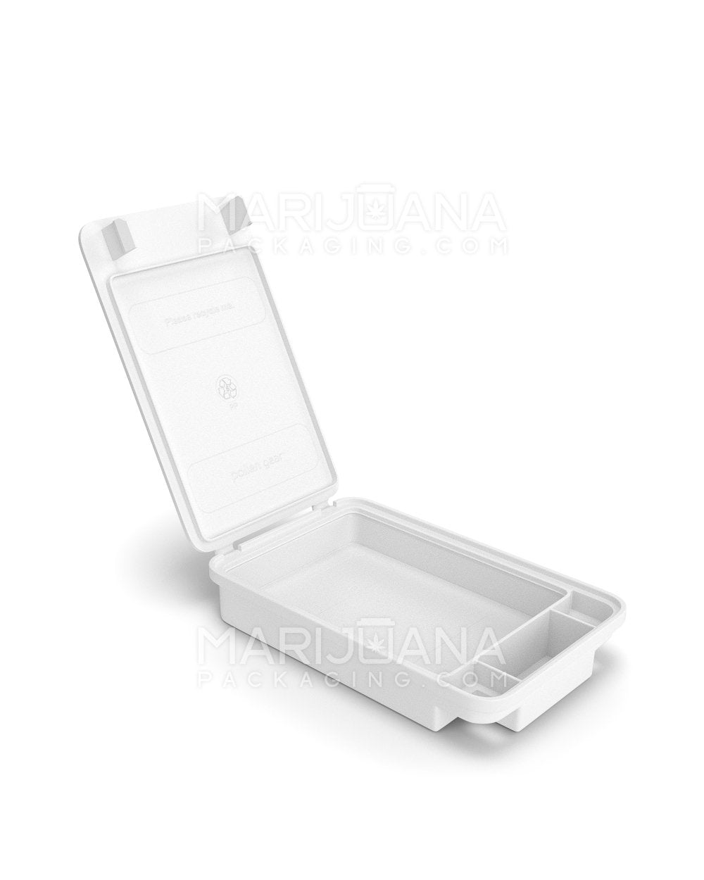 POLLEN GEAR SnapTech Child Resistant Food & Pre-Roll Case | Medium - White Plastic | Sample