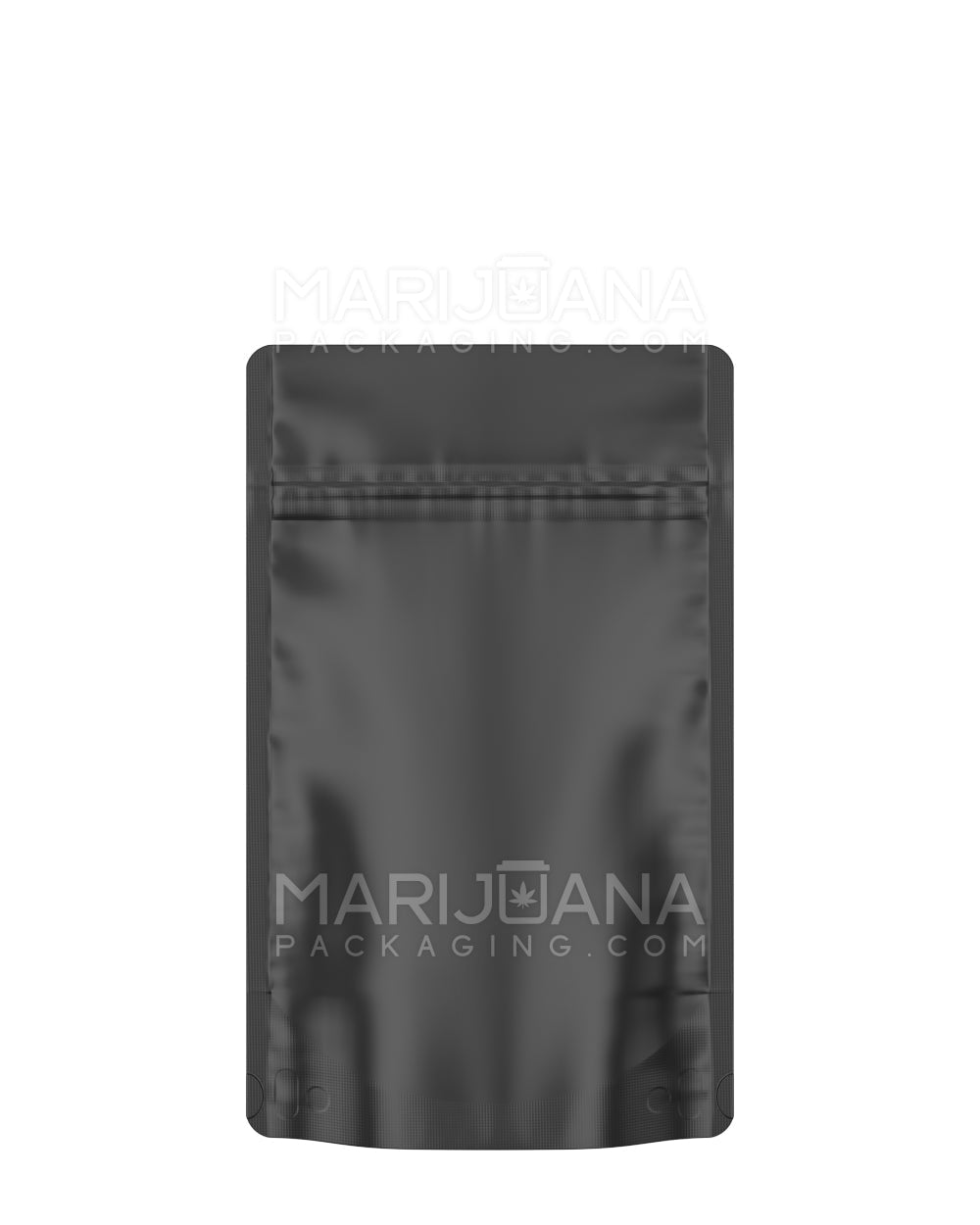 Tamper Evident Glossy Black Mylar Bags | 4in x 6.5in - 7g | Sample