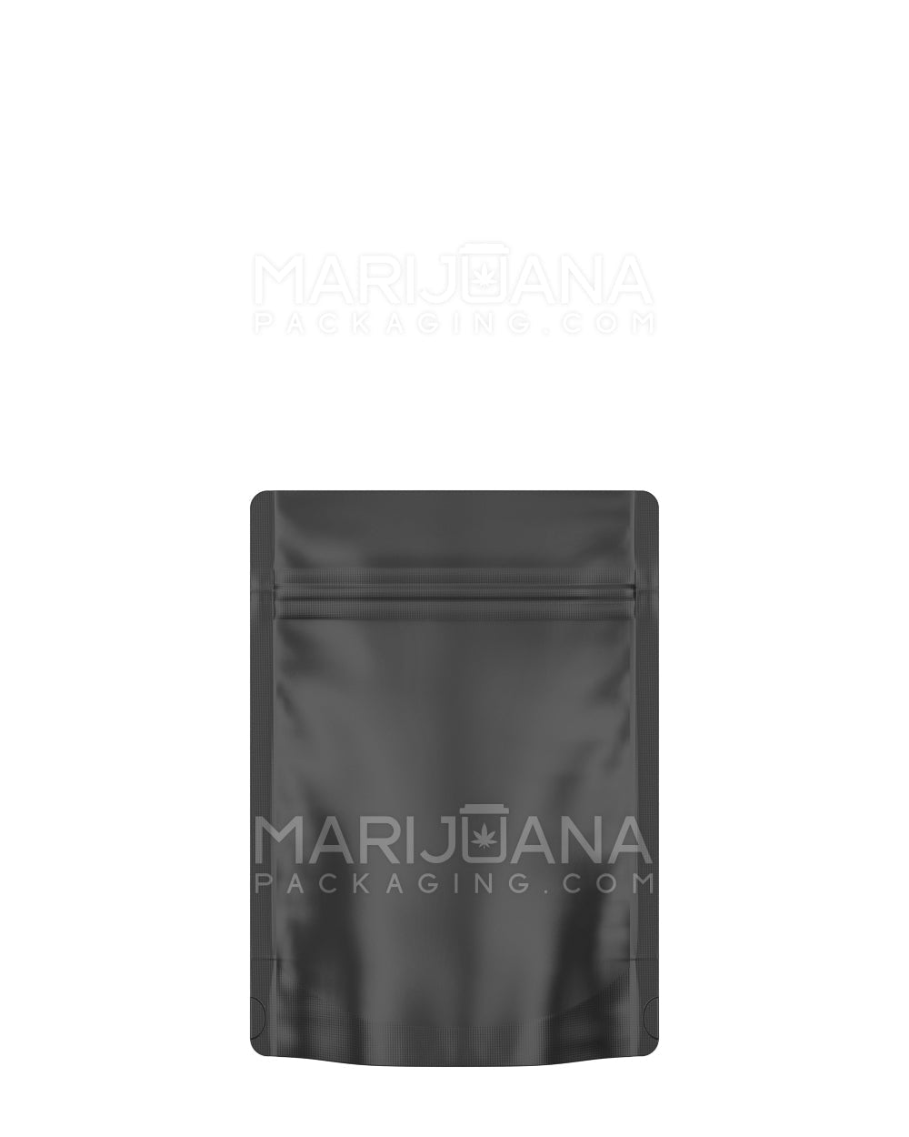 Tamper Evident Matte Black Mylar Bags | 3.7in x 5in - 3.5g | Sample