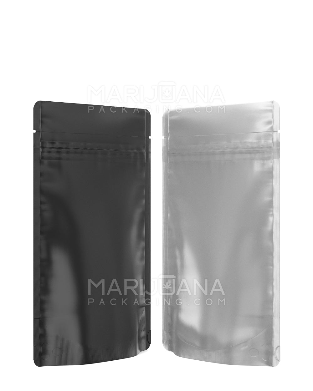 Tamper Evident | Matte Black Vista Mylar Bags | 4in x 6.5in - 7g - 1000 Count - 2