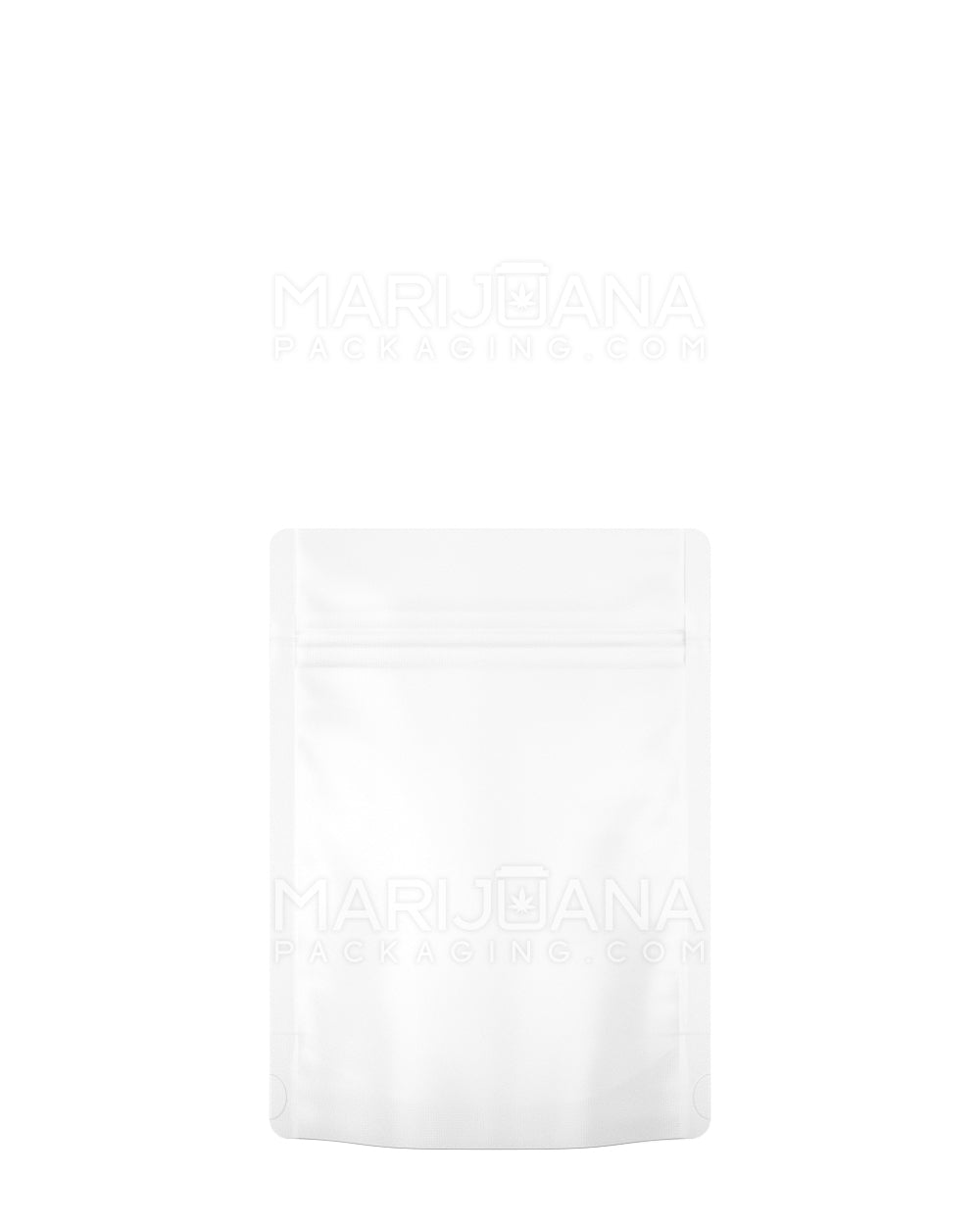 Tamper Evident Matte White Mylar Bag (No Tear Notch) | 4in x 6.5in - 7g | Sample