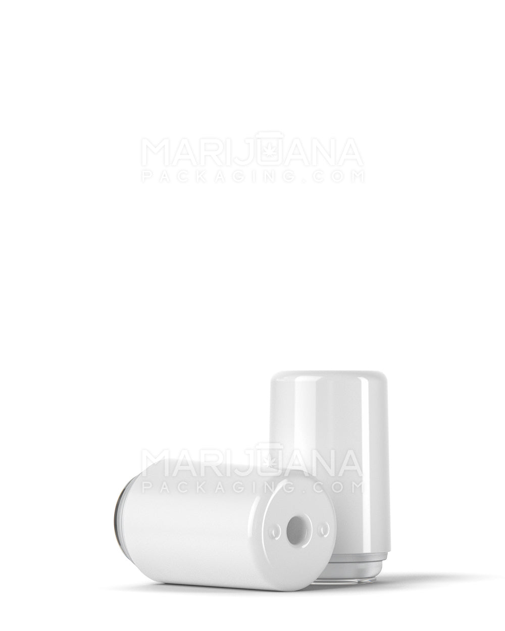 RAE | Round Vape Mouthpiece for Hand Press Plastic Cartridges | White Plastic - Hand Press - 100 Count
