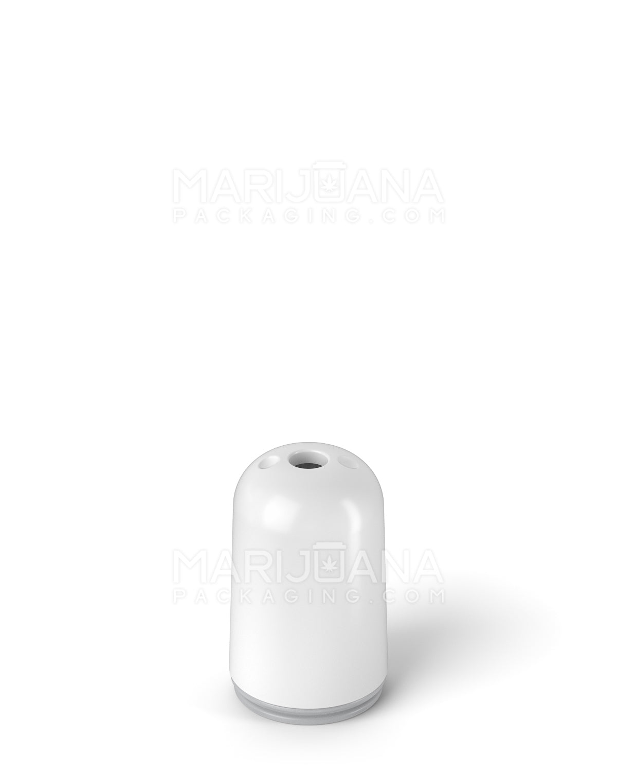 AVD | Round Vape Mouthpiece for Glass Cartridges | White Plastic - Screw On - 600 Count