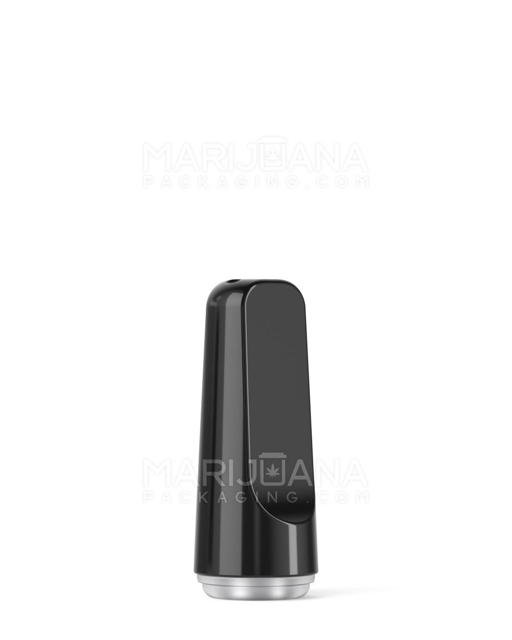 RAE | Flat Vape Mouthpiece for Screw On Plastic Cartridges | Black Plastic - Screw On - 100 Count