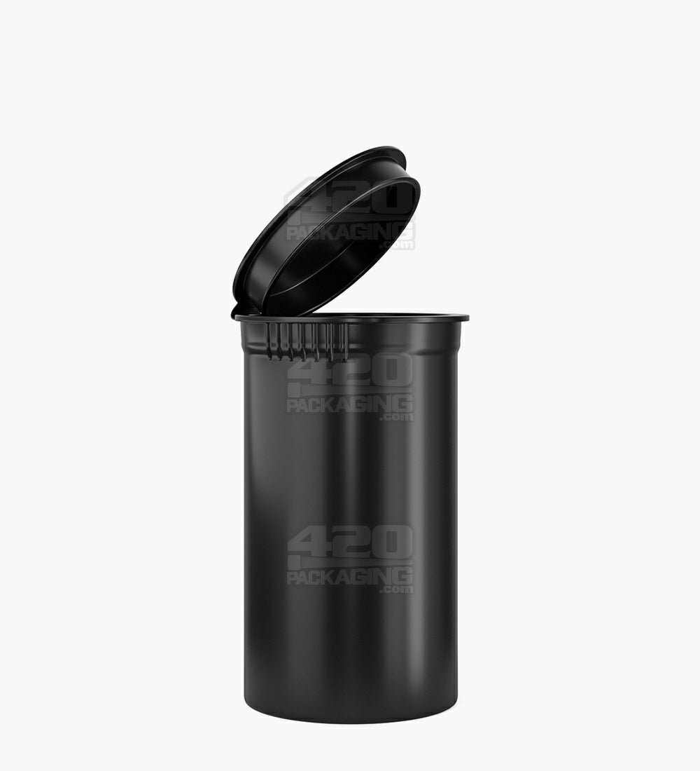 Child Resistant & Sustainable | 100% Biodegradable Opaque Black Pop Top Bottles | 19dr - 3.5g - 225 Count