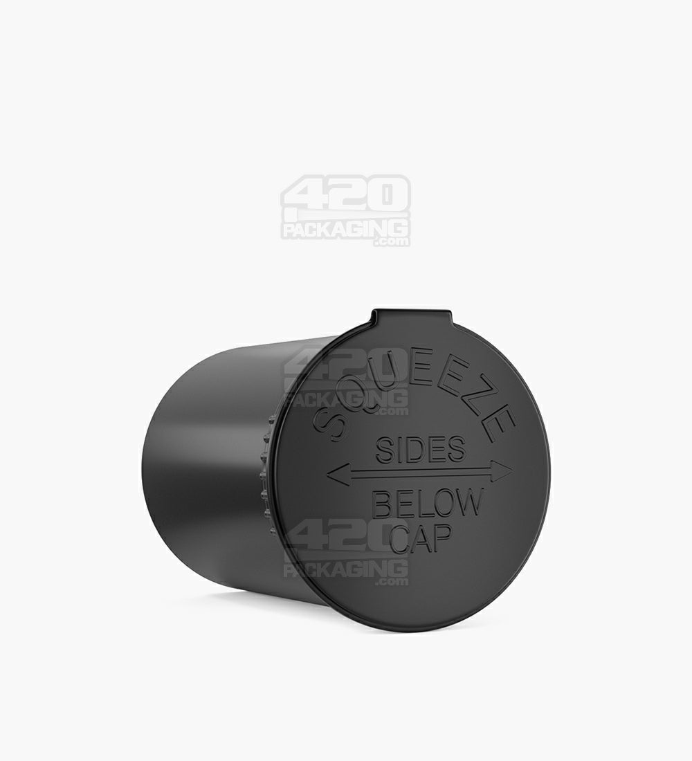 Child Resistant & Sustainable | 100% Biodegradable Opaque Black Pop Top Bottles | 30dr - 7g - 150 Count