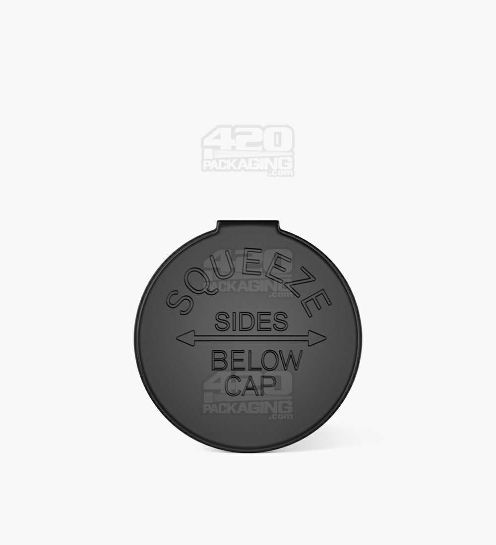 Child Resistant & Sustainable | 100% Biodegradable Opaque Black Pop Top Bottles | 30dr - 7g - 150 Count