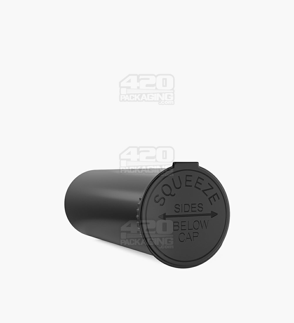 Child Resistant & Sustainable | 100% Biodegradable Opaque Black Pop Top Bottles | 60dr - 14g - 75 Count