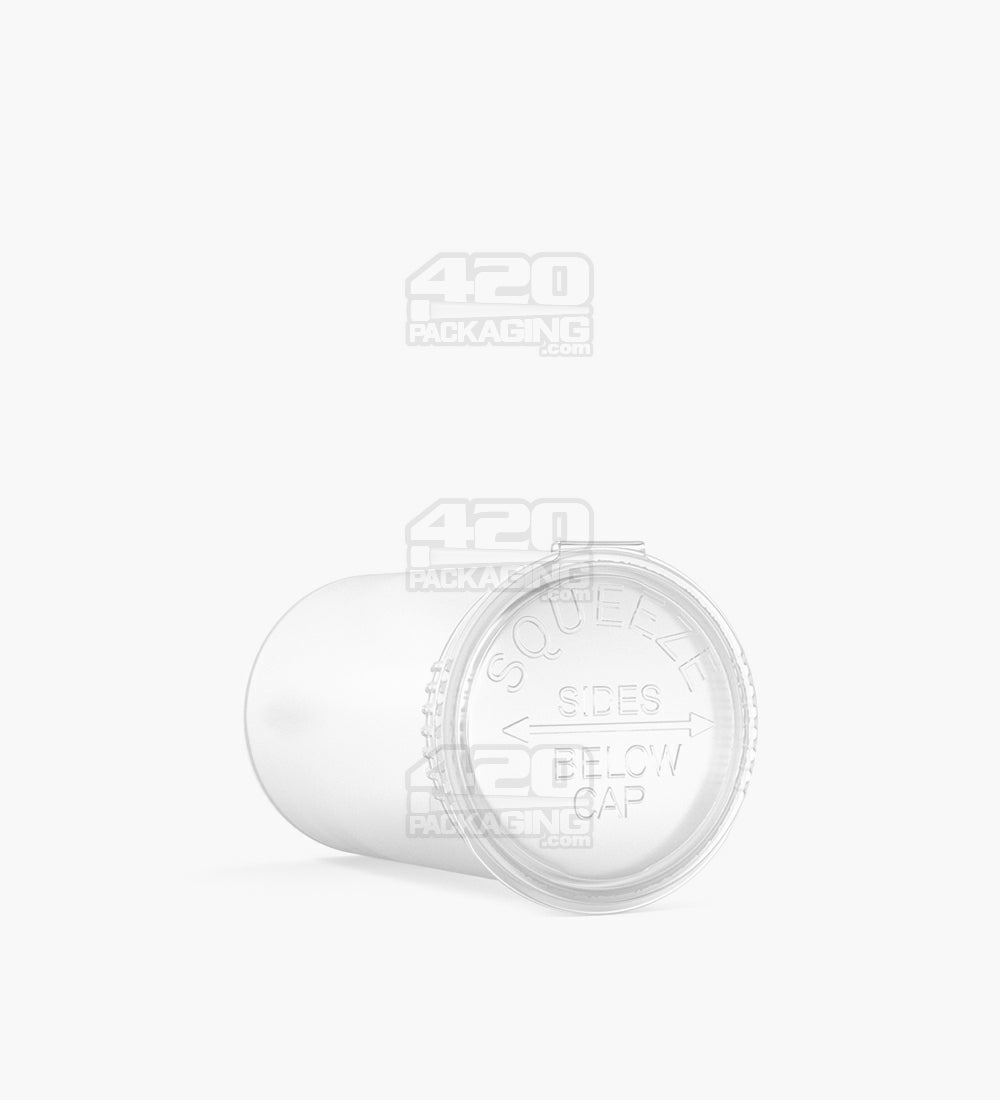 Child Resistant & Sustainable | 100% Biodegradable Clear Pop Top Bottles | 19dr - 3.5g - 225 Count