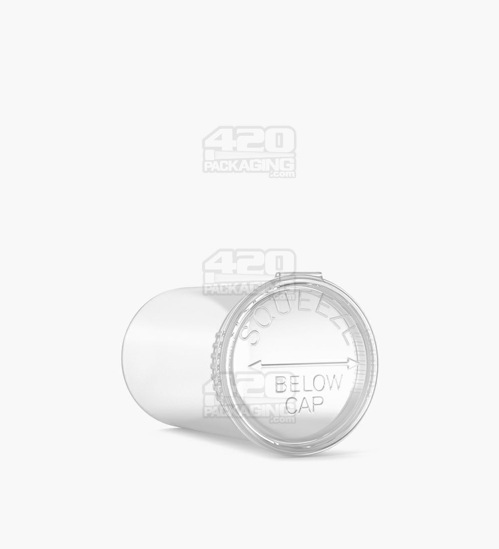 Child Resistant | Clear Pop Top Bottles | 19dr - 3.5g - 225 Count