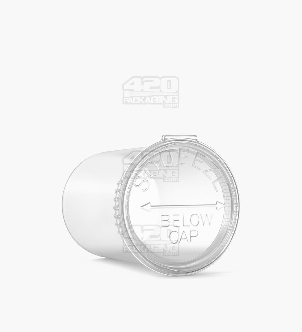 Child Resistant | Clear Pop Top PCR Bottles | 30dr - 7g - 150 Count