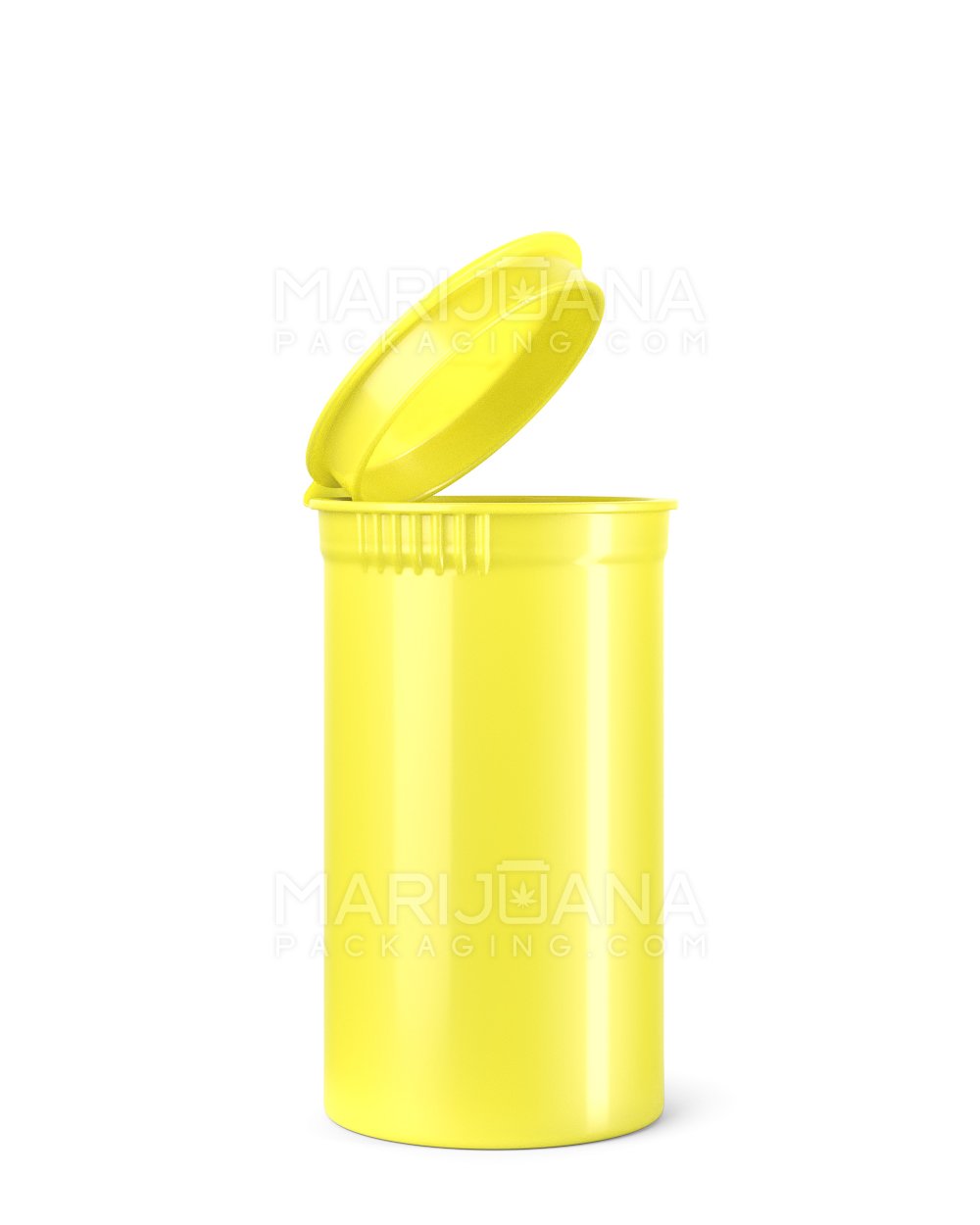 Child Resistant Opaque Lemon Pop Top Bottles | 19dr - 3.5g | Sample