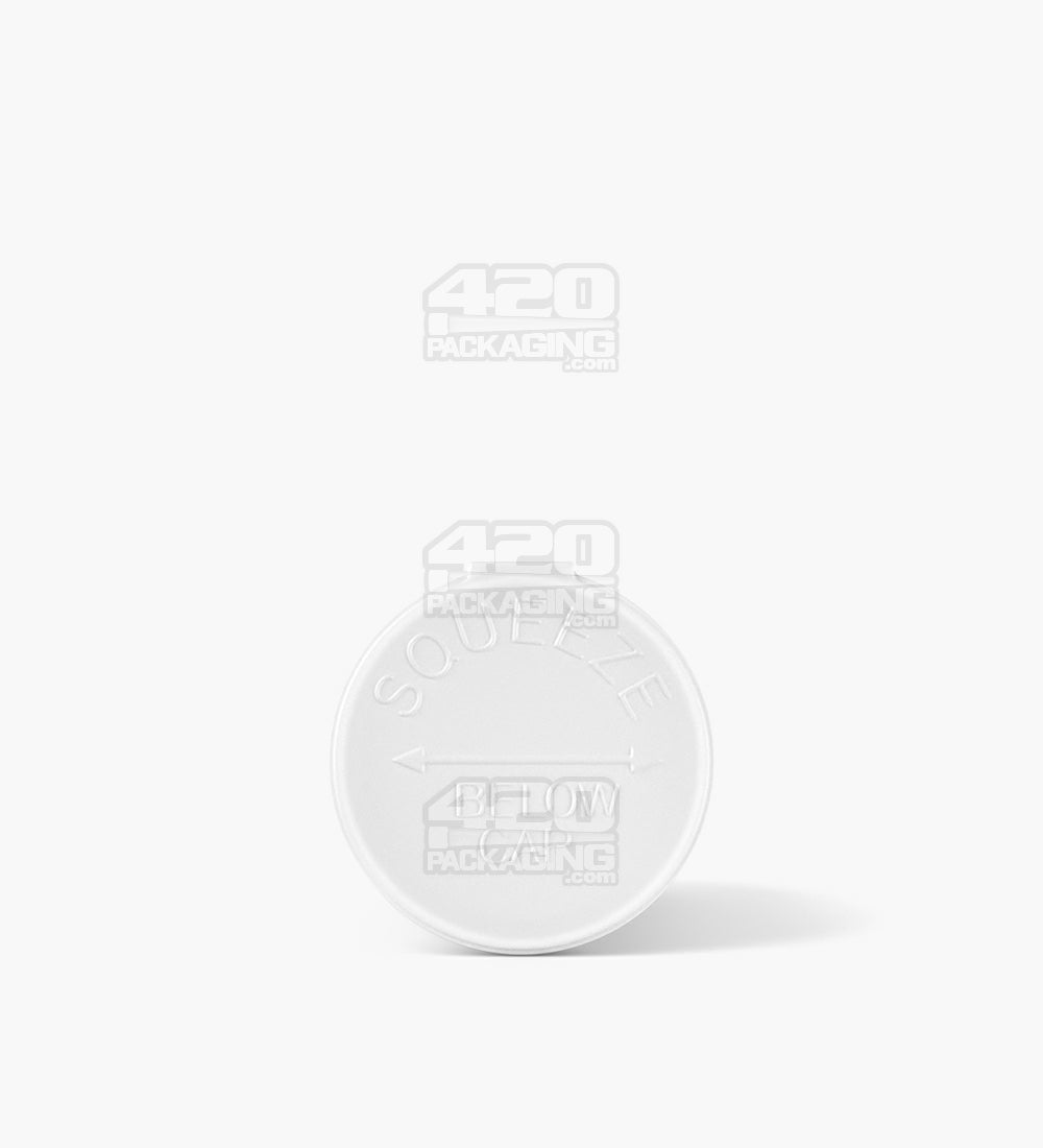 Child Resistant | Opaque White Pop Top Bottles | 19dr - 3.5g - 225 Count