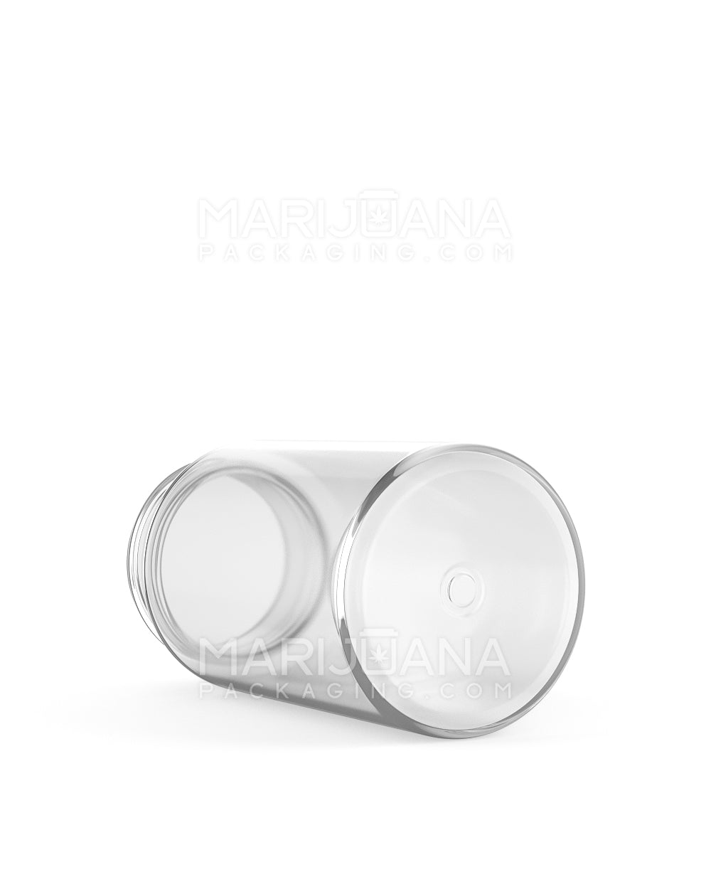 Wide Mouth Straight Sided Clear Plastic Jars for Pre-Rolls | 38mm - 2oz - 180 Count