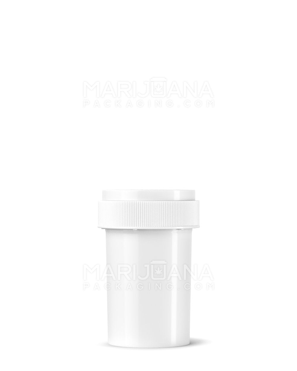 Child Resistant Opaque White Reversible Cap Vials | 20dr - 3.5g | Sample