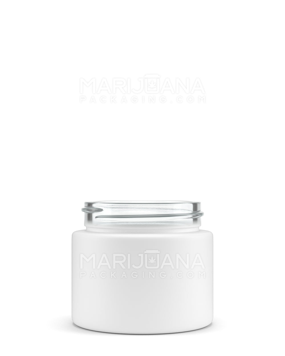 Straight Sided Matte White Glass Jars | 50mm - 2oz | Sample