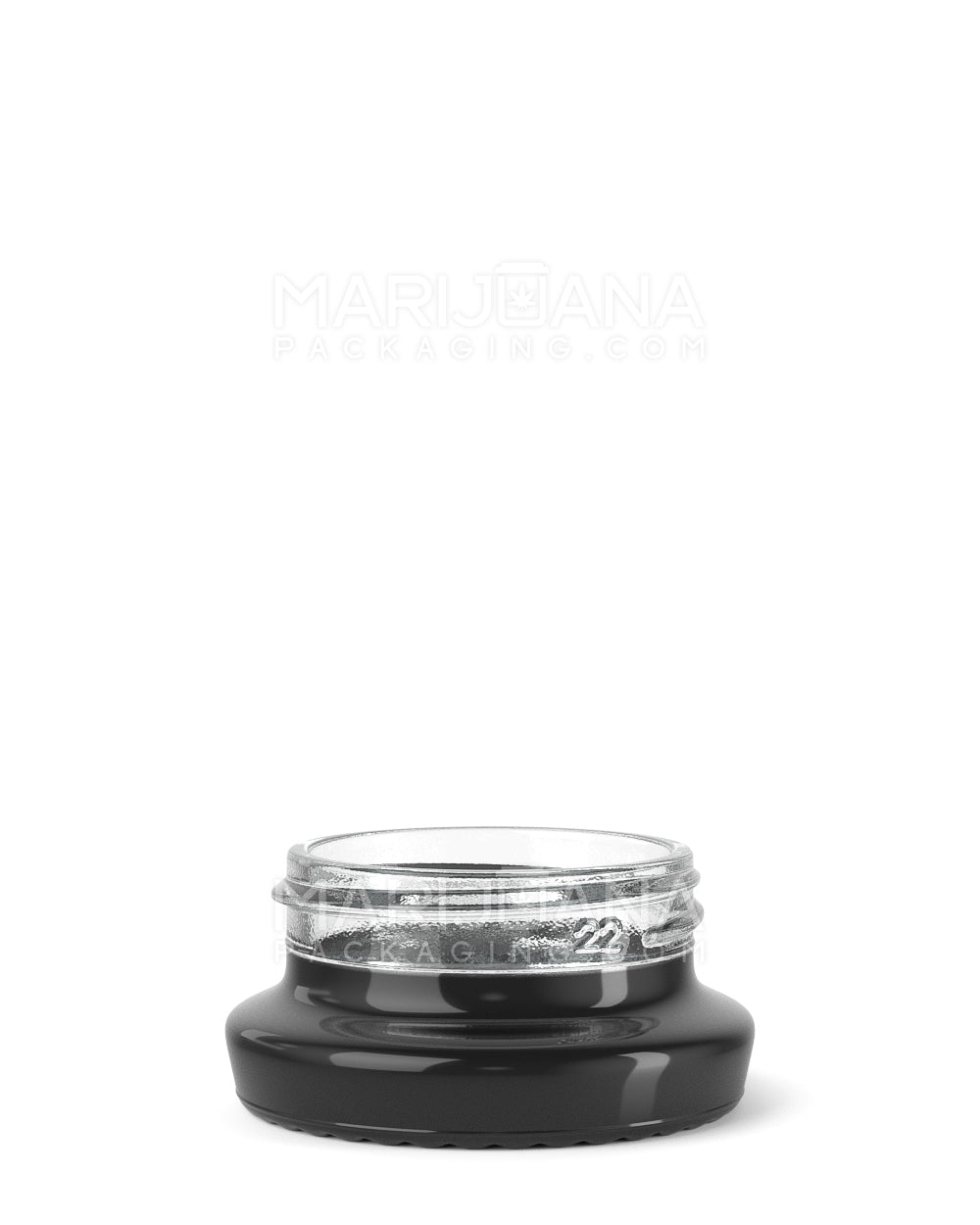 Black Glass Concentrate Containers w/ Silver Interior 38mm - 9mL - 240 Count | Sample